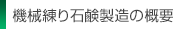機械練り石鹸の概要